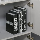 Armadietto Multiuso 2 Cassetti 3 Ante 80x38x80 cm in MDF  Grigio e Bianco