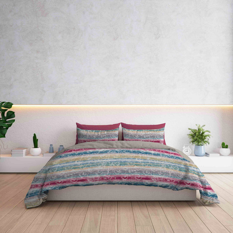 Copripiumino con Federe Stampato Love Lines Varie Misure