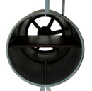 Set 2 Tavolini Piano Effetto Marmo Struttura in Metallo Nero