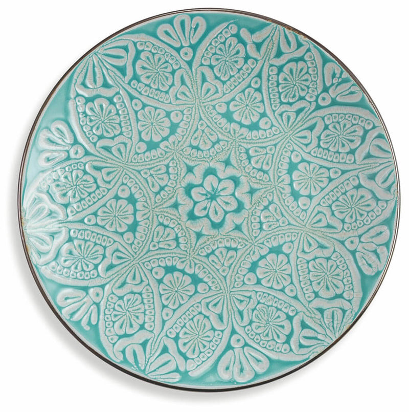 Servizio Piatti 18 Pezzi in Hard Dolomite Villa d'Este Baku Turchese