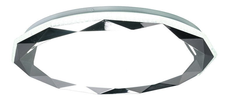 Plafoniera da Interno a LED in Plastica Cromo