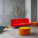 Divano Letto 175x80x73 cm in Similpelle Rosso