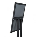 Espositore a Leggio con Piantana 51,4x79 cm in Alluminio Porta Menù Nera