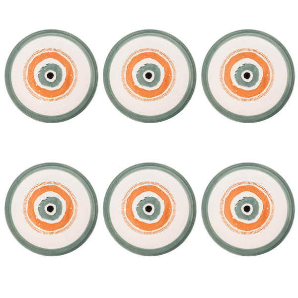 online Set 6 Piatti Piani Ø26x2 cm in Dolomite VdE Tivoli 1996 Occhio Marino