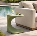 Tavolinetto Ibiza Verde 42x42x52 cm in Polietilene Verde      