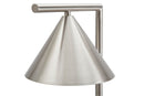Lampada da Tavolo Gloty 18x27x53 cm in Ferro e Marmo Argento