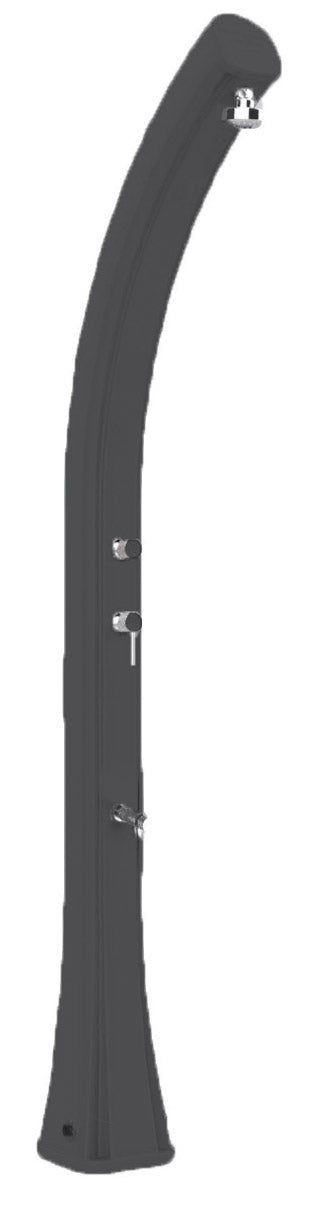 sconto Doccia Solare da Giardino 35L Miscelatore e Lavapiedi e Temporizzatore Arkema Happy XL Antracite