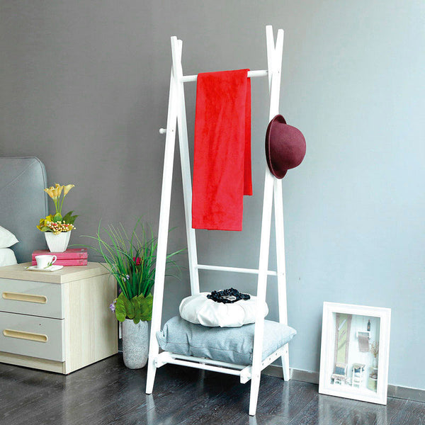 online Ständer aus massivem Kiefernholz 48,5 x 44 x 148 cm Fumer Brent White