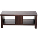 Mobile TV Basso con Vano in Legno Noce 90x35x37 cm 