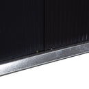 Casetta Box da Giardino 322x277x192 cm in Acciaio Grigio