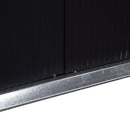 Casetta Box da Giardino 322x277x192 cm in Acciaio Grigio