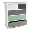 Cassetiera con 5 Cassetti in Legno Paulownia Multicolor Fadi