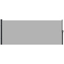 Tenda Laterale Retrattile 400x160 cm con Maniglia in Metallo Alluminio e Poliestere Grigio Chiaro    