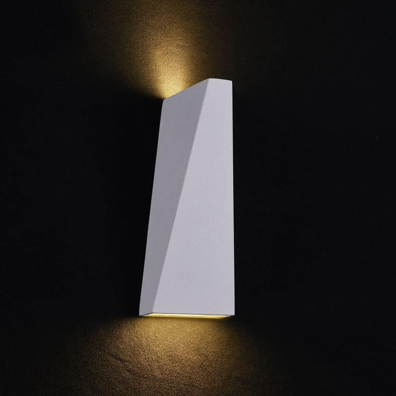 Lampada da parete Outdoor in Metallo Times Square Bianco