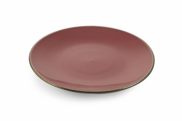 sconto Set 6 Obstteller aus Steingut Ø19,5x2 cm Villa d'Este Home Tivoli Royal Passion Pink