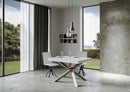 Tavolo Allungabile 130-390x90x77 cm Volantis Premium Bianco Frassino Telaio 4A 