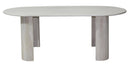 Tavolo 200x100x76h cm Orlando Ovale Naturale