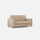 Divano 2 Posti 168x85x85 cm Marrak in Tessuto Beige