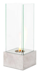 Camino a Bioetanolo da Pavimento 25x25x65 cm Silver