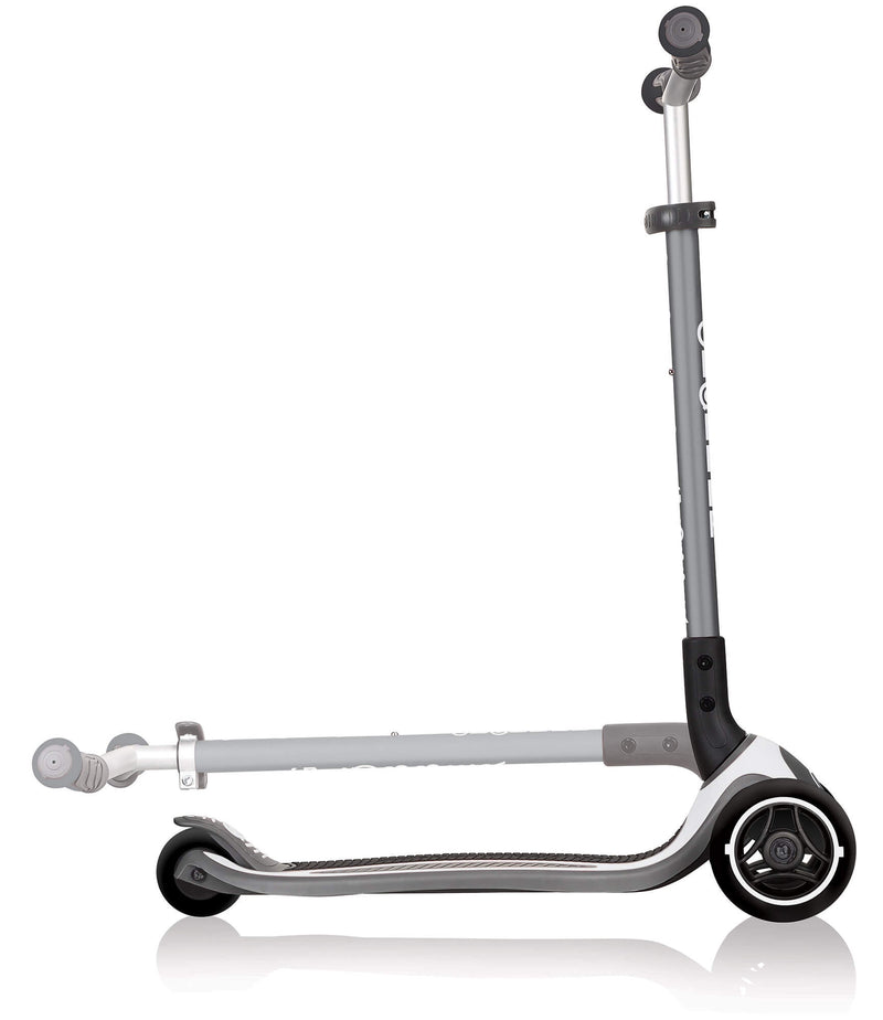 Monopattino 3 Ruote Pieghevole 5 Altezze Max 50 Kg Globber Master Grigio e Bianco