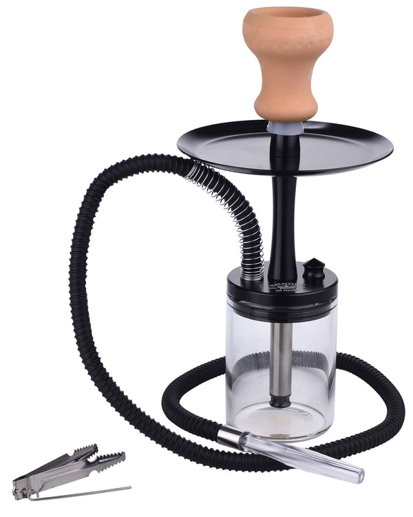 prezzo Wasserpfeife 1 Schlauch H34 cm mit Kohlezange