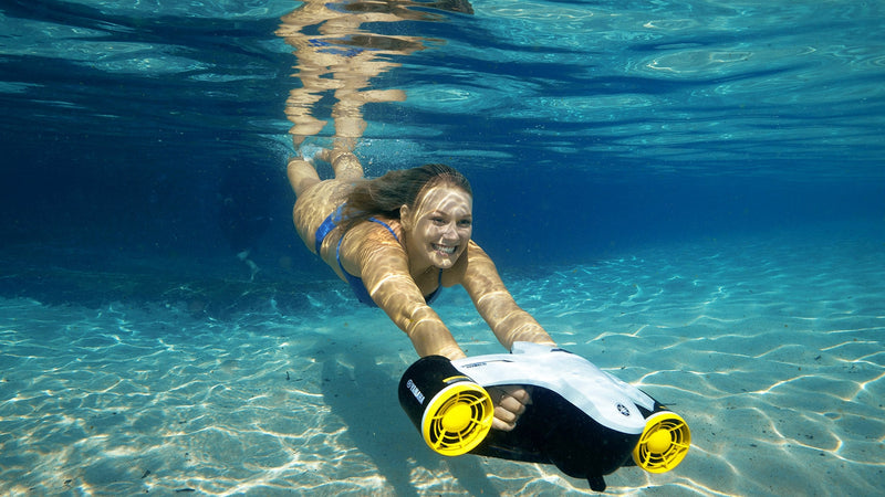 Seascooter Acqua Scooter Elettrico Yamaha Seawing II 8Km/h Grigio e Blu