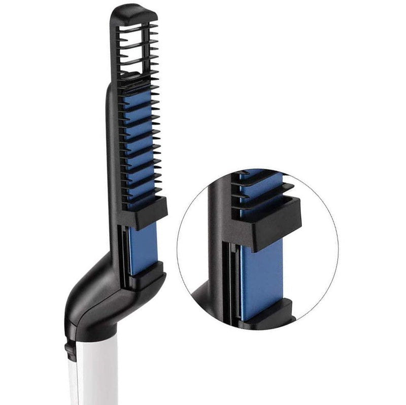 Piastra Spazzola 2 in 1 per Barba e Capelli