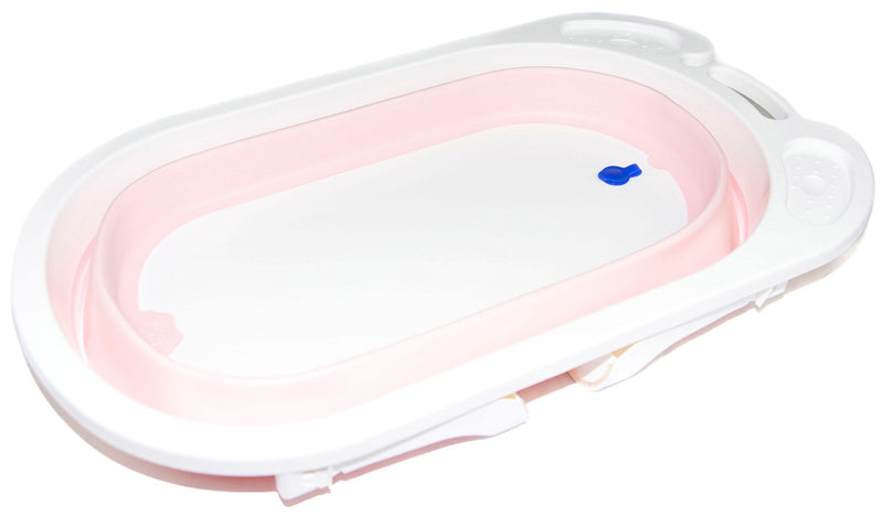 Vaschetta Bagnetto per Neonati Antiscivolo Pieghevole con Scarico  Rosa