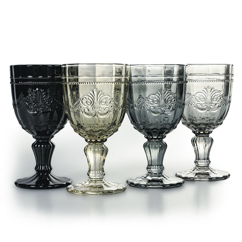 Set 4 Calici Syrah Stones in Vetro VdE Tivoli 1996 Grigio