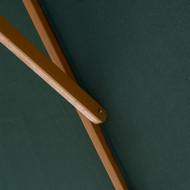 Ombrellone da Giardino 2x3 m Palo Ø38 mm in Legno Verde 