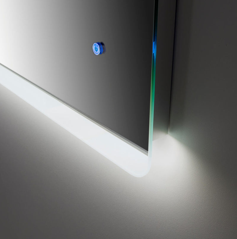 Specchio con Lampada a LED in 90x2,5x60cm TFT Rob Trasparente