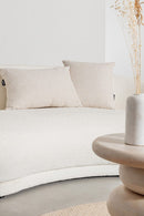 Divano 2 Posti 191x93x73 cm Tecla in Bouclè Bianco