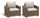 Set mit 2 Gartensesseln 83 x 68 x 71,5 cm aus Harz Keter California Cappuccino