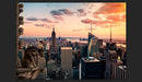 Fotomurale - New York I Grattacieli Ed Il Tramonto Carta Da Parato Erroi
