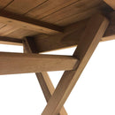 Tavolino Pieghevole Salvaspazio Burraco per Esterno 50x50 cm in Teak