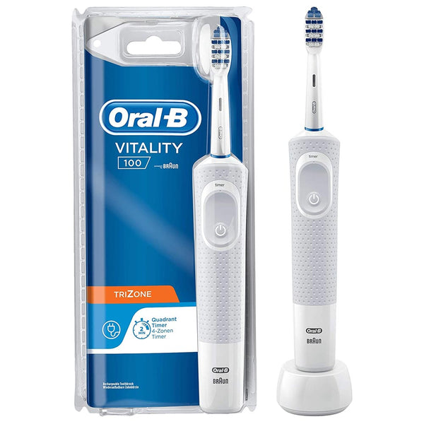 Spazzolino Elettrico Denti Vitality 100 TriZone a Batteria Ricaricabile con Timer Oral-B sconto