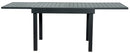 Tavolo da Giardino Allungabile 106/212x75x75 cm in Alluminio Vorghini Capannori Antracite