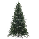 Albero di Natale Artificiale Innevato 180 cm 850 Rami Apertura a Cerniera Verde