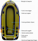 Gommone Tender Gonfiabile 340x142cm Jilong Fishman 400 con Remi e Pompa