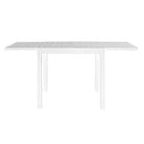 Tavolo Allungabile Hawaii 90/180x90x75 h cm in Alluminio Bianco