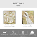 Amaca da Giardino Sospesa 288x150 cm in Tela con Frange Stile Boho Crema  