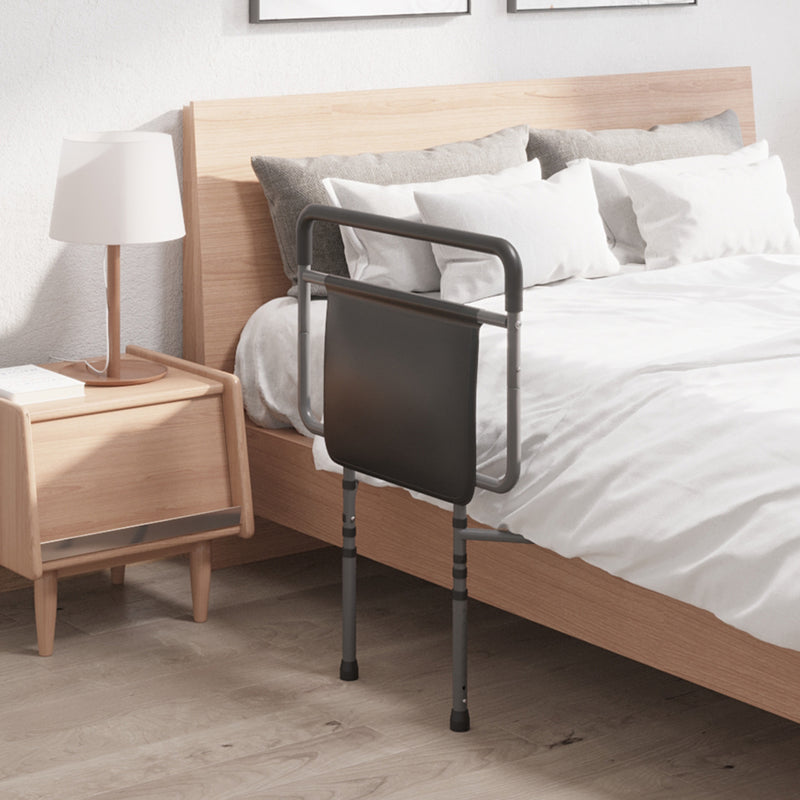 Sponda Anticaduta Letto per Anziani e Disabili 8 Altezze Regolabili Grigio  