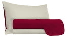Set Lenzuola Sopra Sotto e Federe Doubleface Bordeaux\/Panna Varie Misure