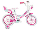 Bicicletta per Bambine 16" Butterfly Freni Caliper e Stabilizzatori in Acciaio Hi-Ten Rosa      