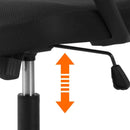 Set 2 Sedie Poltrona Opertative da Ufficio in Nylon Nera