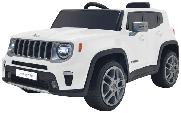 acquista Elektroauto für Kinder 12V Jeep Renegade Weiß