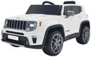 Macchina Elettrica per Bambini 12V con Licenza Jeep Renegade Bianca