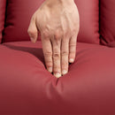 Poltrona Relax Reclinabile Alzapersone Elettrica con Telecomando Rosso   