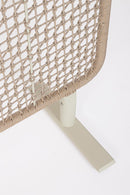 Paravento da Esterno 120x50x150h cm in Alluminio e PP Babilo Pelican e Beige 