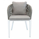 Sedia Granada 61x61x78,5h cm in Alluminio Grigio